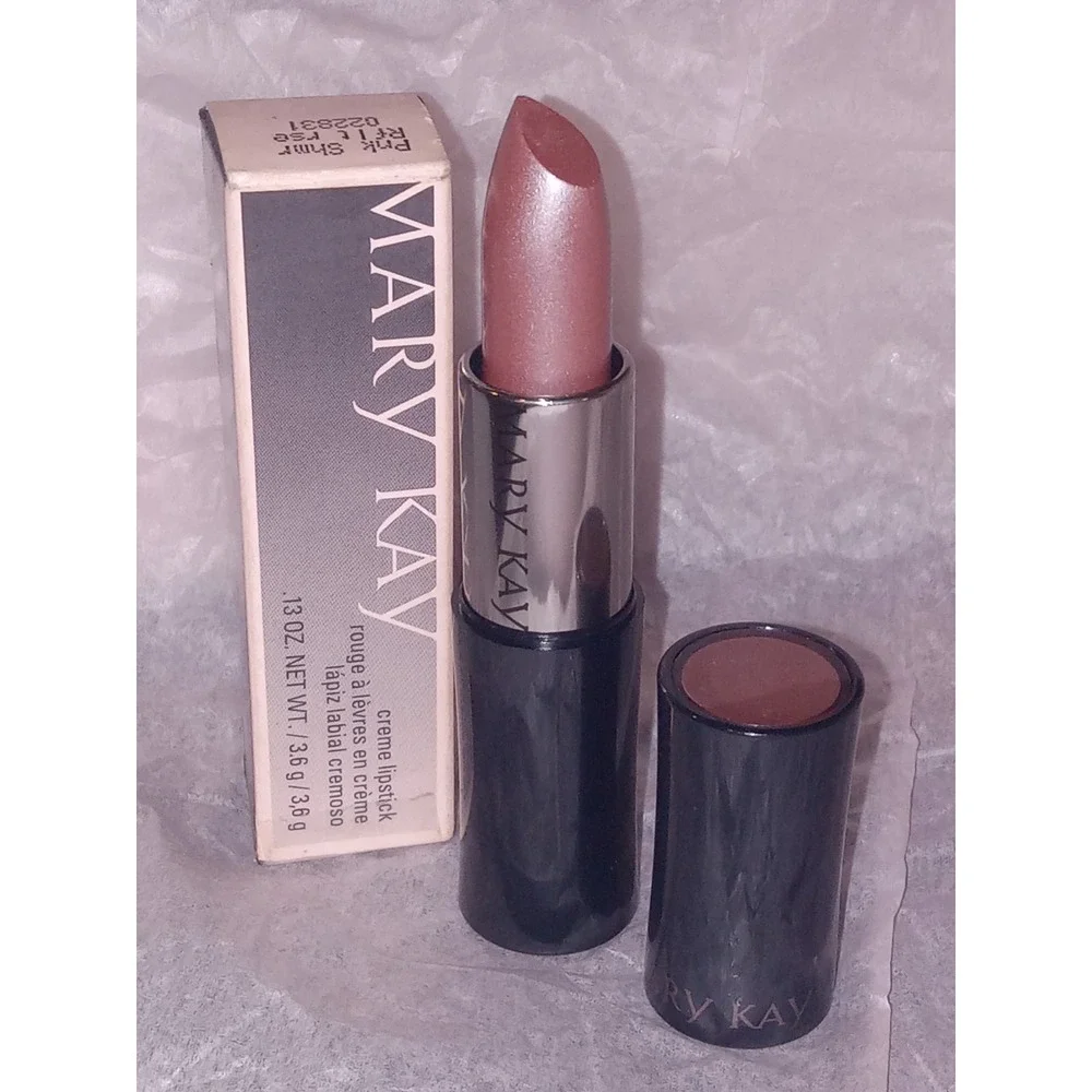 New In Box Mary Kay Creme Lipstick Pink Shimmer 022831 Full Sz Discontinued RARE
